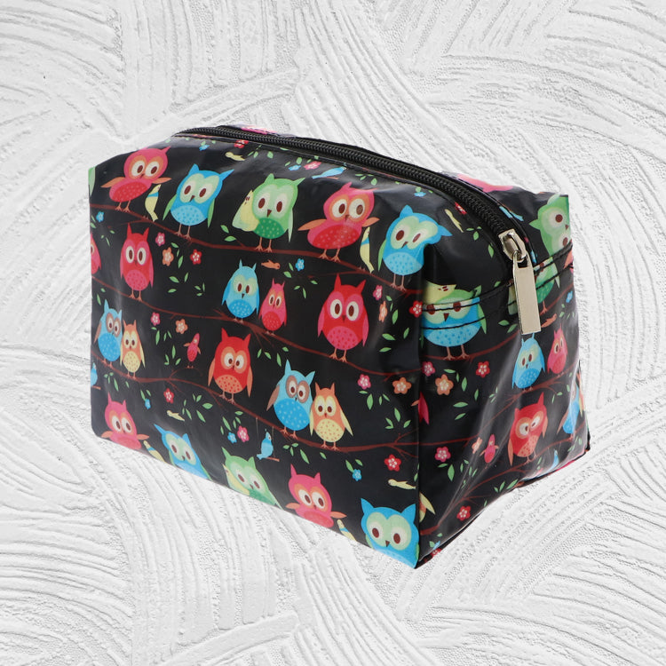 12098 Emily: Square Large Zipper Cosmetic Bag